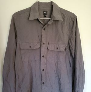 Gap Gray Checkered Button-down